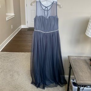 Petite ombré floor length dress